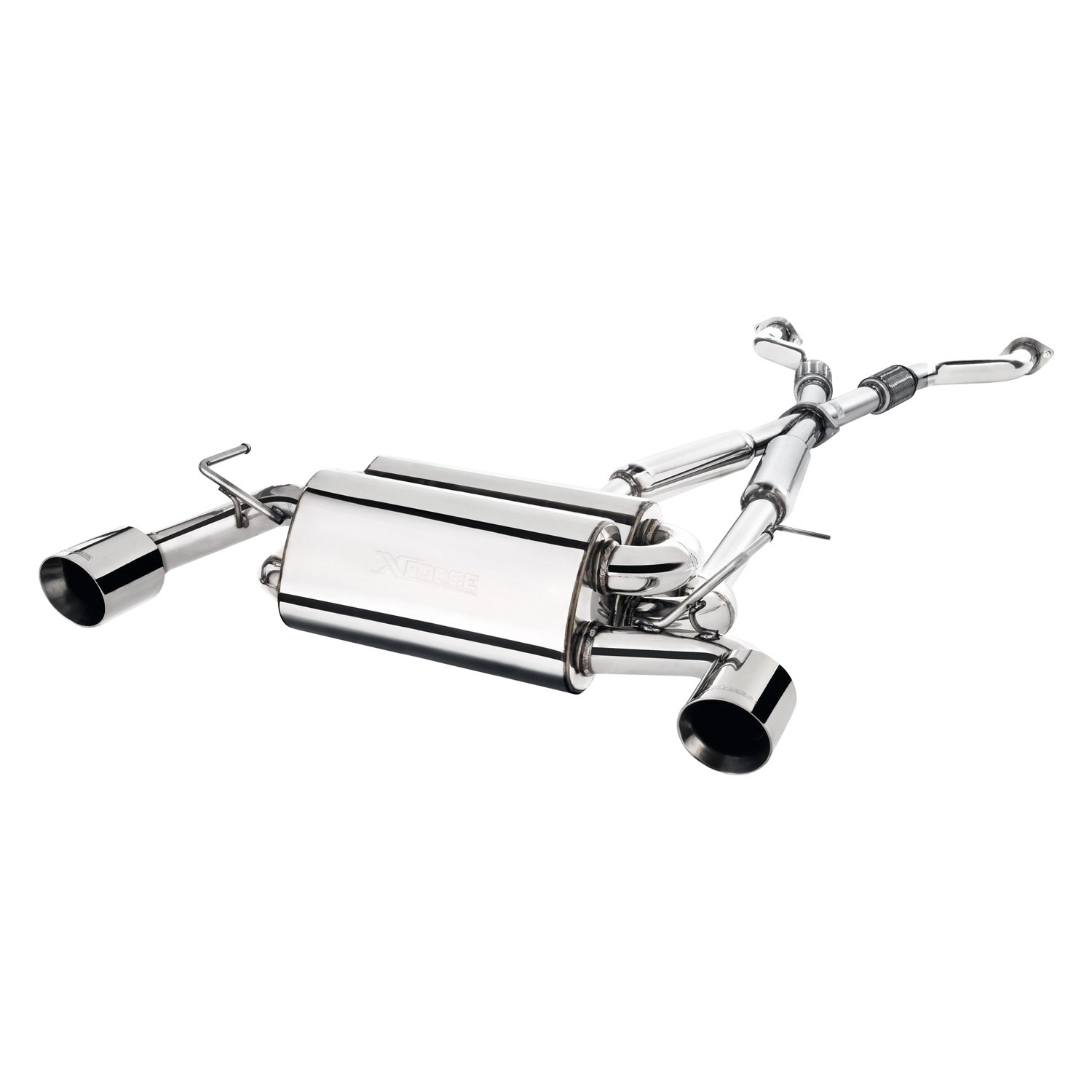 XFORCE Exhaust® ESN370ZCBS 304 SS CatBack Exhaust System with