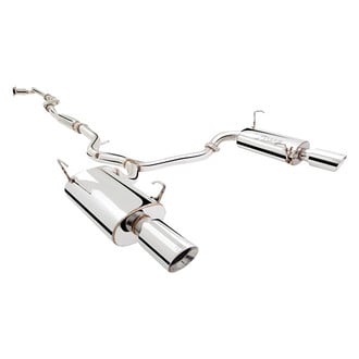 XFORCE Exhaust® - 304 SS Header-Back Exhaust System with Split Rear Exit