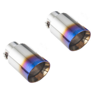 XFORCE Exhaust® - Stainless Steel Angle Cut Clamp-On Burnt Exhaust Tip