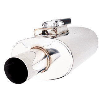 XFORCE Exhaust® - Varex™ Stainless Steel Oval Exhaust Muffler (3.5" Center ID, 3.5" Center OD, 15" Length)