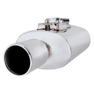 XFORCE Exhaust® - Varex™ Stainless Steel Oval Exhaust Muffler (3" Center ID, 4" Center OD, 15" Length)