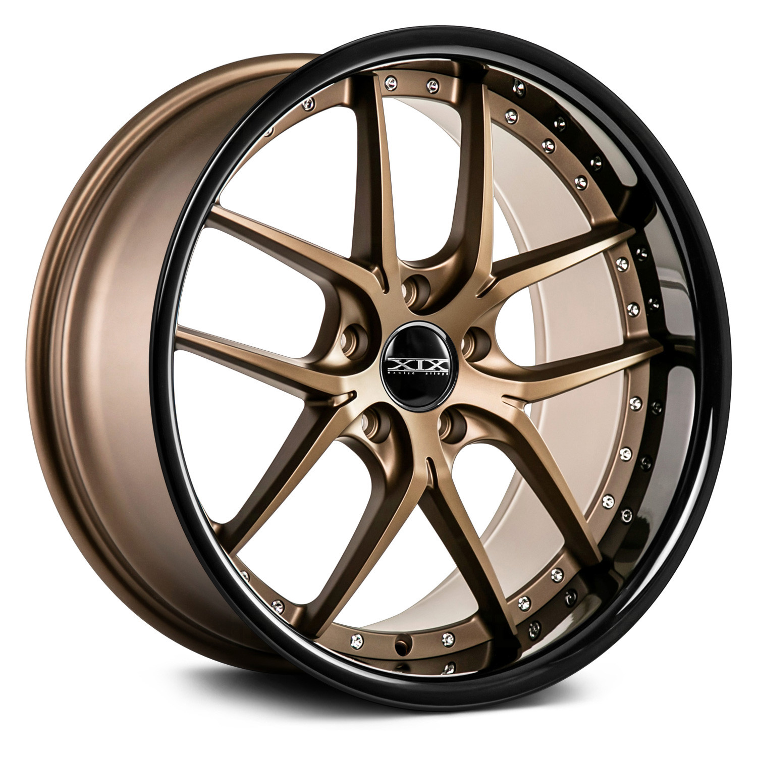 XIX EXOTIC® X61 Wheels - Matte Bronze with Black Lip Rims