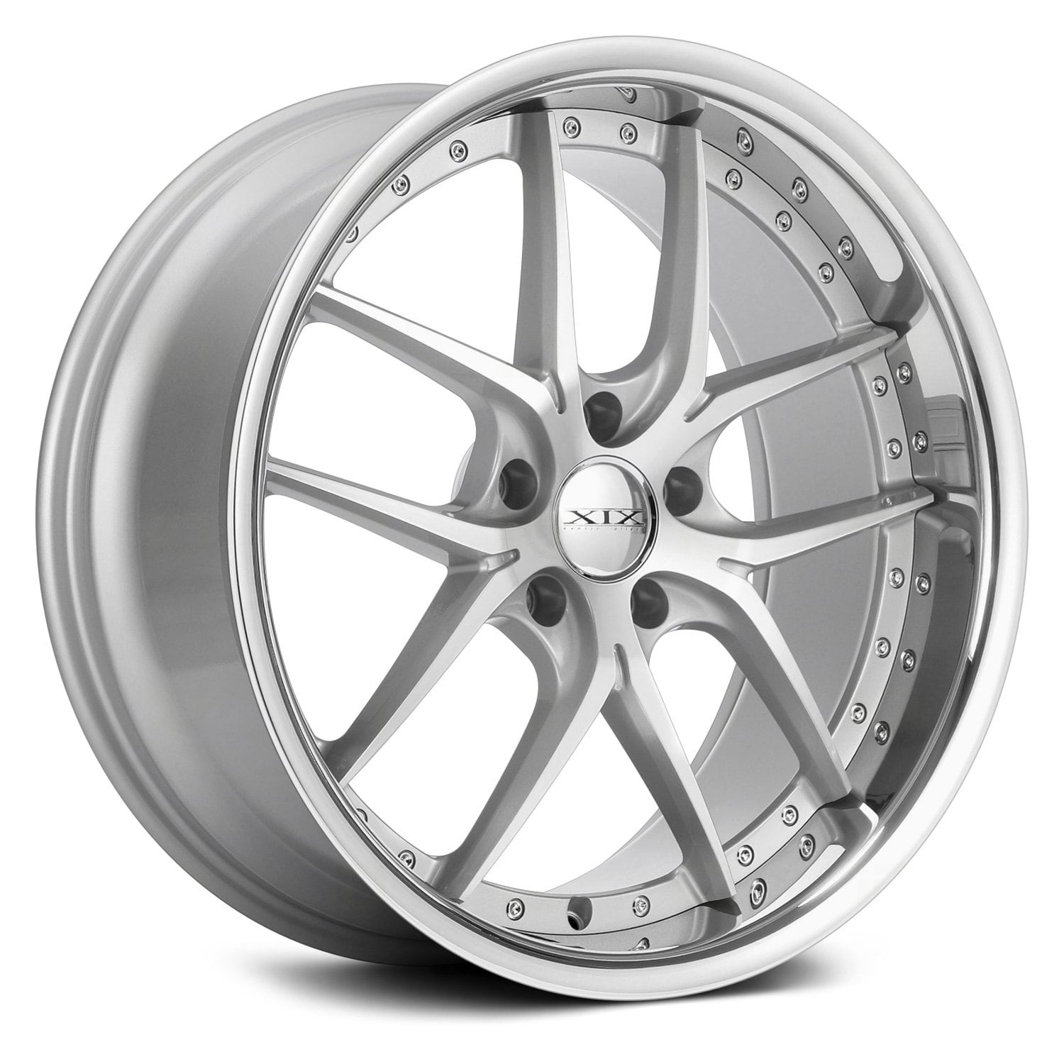 XIX EXOTIC® X61 Wheels - Silver Machined with SS Lip Rims