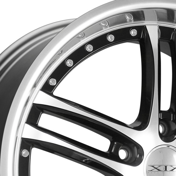 XIX EXOTIC® X15 Wheels - Gloss Black with Machined Face and SS Lip