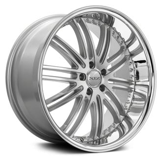 XIX EXOTIC® X23 Wheels - Silver with Machined Face and SS Lip Rims