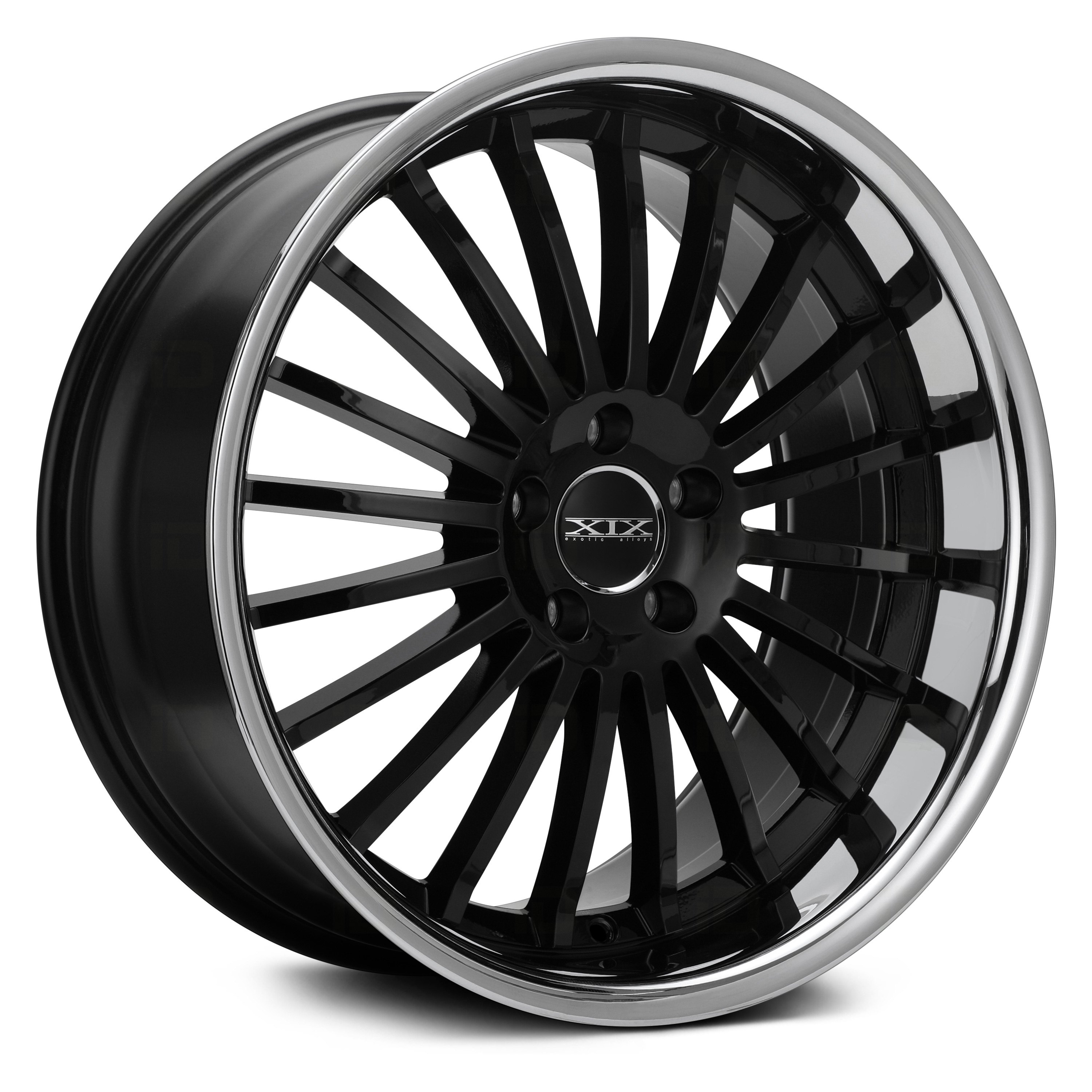 XIX EXOTIC® X59 Wheels Gloss Black with SS Lip Rims