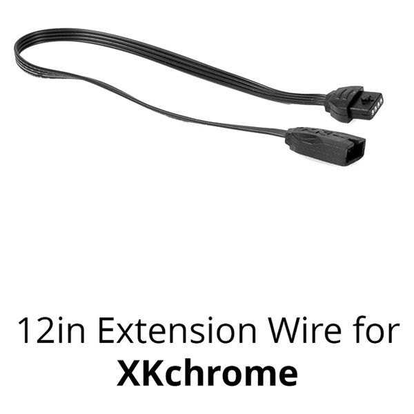  XKGlow® - 12" XKchrome 4-Pin Extension Wire for XKchrome and 7 Color Series
