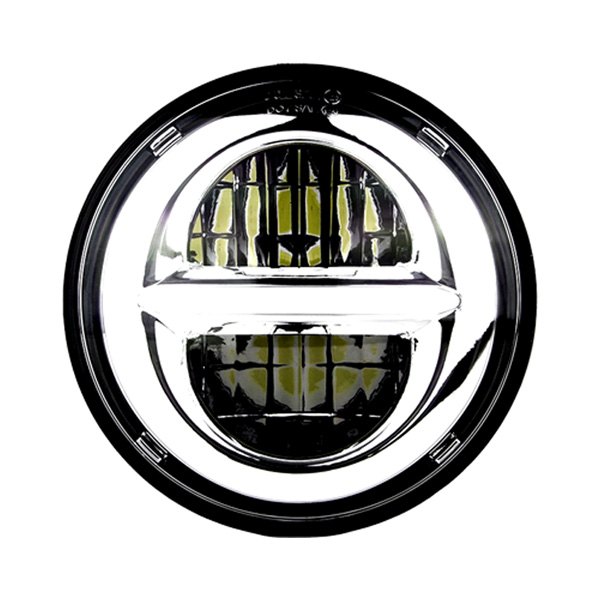 XKGlow® - XKchrome 5 3/4" Round Chrome App Control LED Headlight with Color Changing DRL