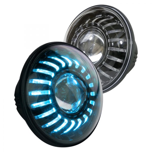 XKGlow® - 7" Round Black Projector RGB LED Headlights