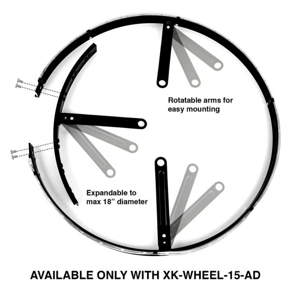  XKGlow® - 15" XKchrome RGB Wheel Ring
