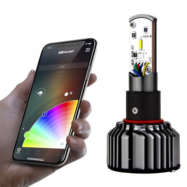 XKGlow® - App Controlled RGB Devil Eye LED Conversion Kit (H11)