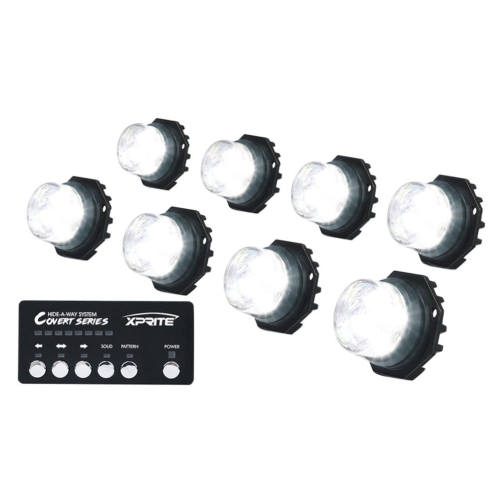 Xprite® Covert 8 Series Hardwire LED Hideaway Strobe Lights