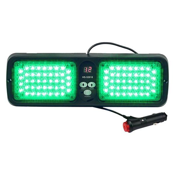 Xprite® - Trap Series 86-LED Green Surface Mount Visor Light