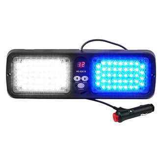 Xprite® 52018-WB - Trap Series 86-LED Blue/White Surface Mount Visor Light
