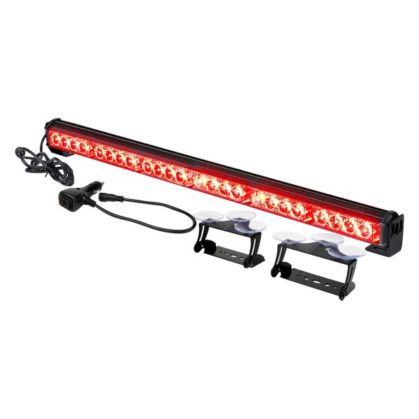 Xprite® - G2 27" 24-LED Red Suction Cup Mount Traffic Advisor Light Bar