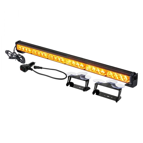 Xprite® - G2 27" 24-LED Amber Suction Cup Mount Traffic Advisor Light Bar
