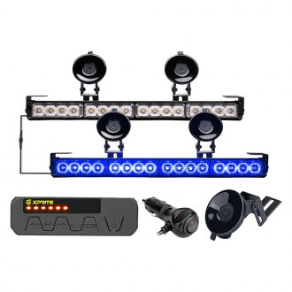 Xprite® - Contract G1 Series 17.1" 32-LED Bolt-On/Suction Cup Mount Traffic Advisor Light Bar