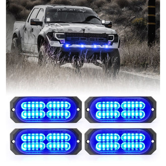 Xprite® - Squad Series 20-LED Blue Bolt-on Strobe Light