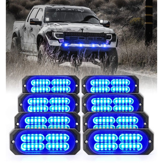 Xprite® - Squad Series 20-LED Blue Bolt-on Strobe Light