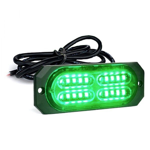 Xprite® - Squad Series 20-LED Green Bolt-on Strobe Light