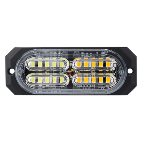 Xprite® - Squad Series 20-LED White/Amber Bolt-on Strobe Light