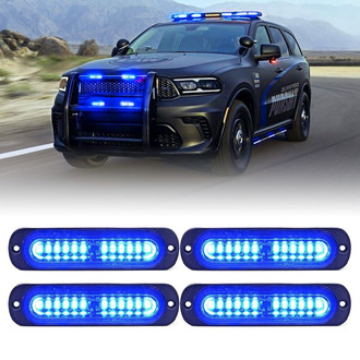 Xprite® - Alert 12 Series Blue Bolt-on LED Strobe Lights