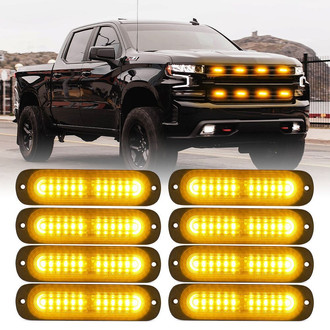 Xprite® - Alert 12 Series Amber Bolt-on LED Strobe Lights