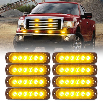 Xprite® - Alert 6 Series Amber Bolt-on LED Strobe Lights