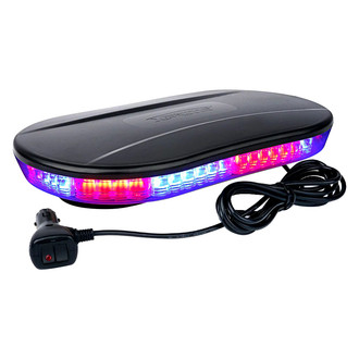 Xprite® - Delta Series 12" 10-LED Red/Blue Magnet Mount Mini Light Bar