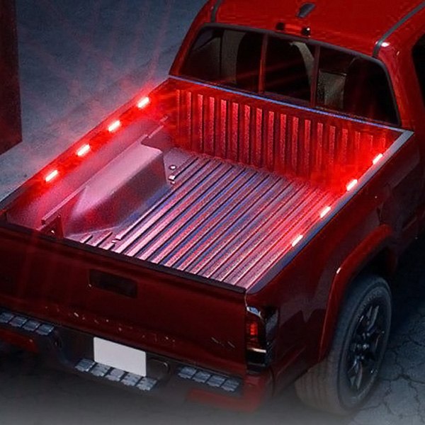  Xprite® - 4" Focal Series Red LED Truck Bed Lights