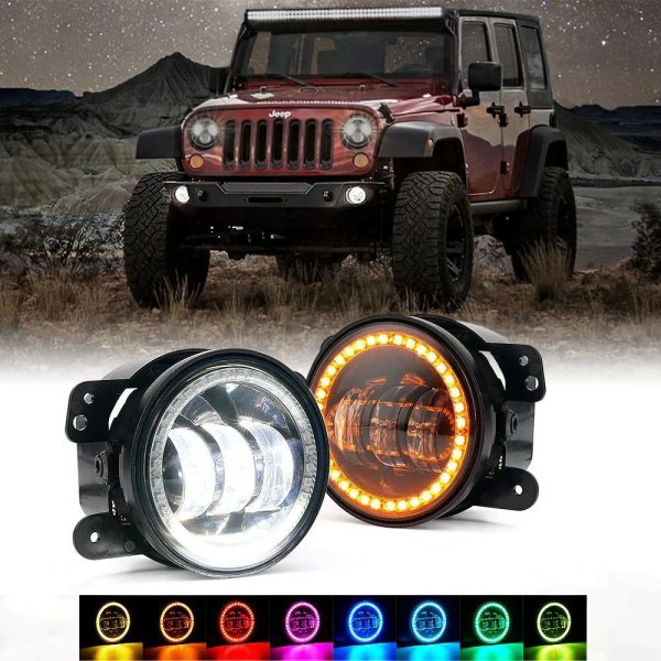 Xprite® - Escapade Series Projector LED Fog Lights with RGB Color Halo