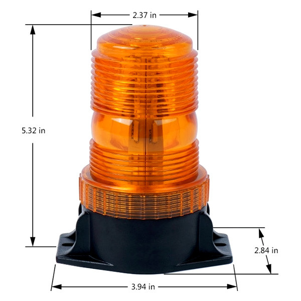 Xprite® SL-126-Y - Compact G1 Series 30-LED Amber Hardwire Beacon