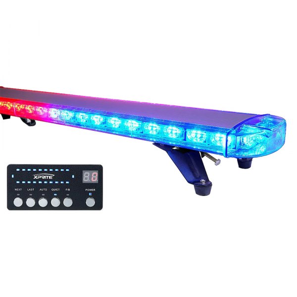 Xprite® - Crane Series 48" 132-LED Red/Blue Bolt-on Light Bar