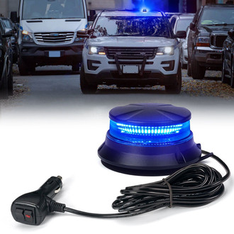 Xprite® - Axis Series 24-LED Blue Permanent/Magnet Mount Beacon Light