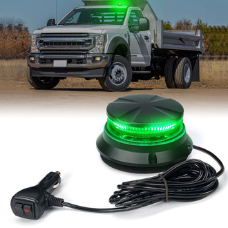 Xprite® - Axis Series 24-LED Green Permanent/Magnet Mount Beacon Light