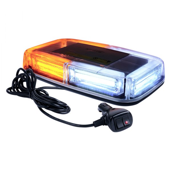 Xprite® - Burst Series 11" 6-LED Amber/White Magnet Mount Light Bar