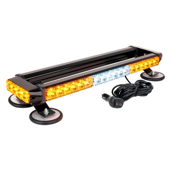 Xprite® - Pursuit Series 20" 44-LED Amber/White Magnet Mount Light Bar