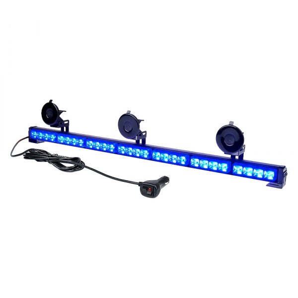 Xprite® - Controller G1 7 Series 31" 28-LED Blue Bolt-On/Suction Cup Mount Traffic Advisor Light Bar