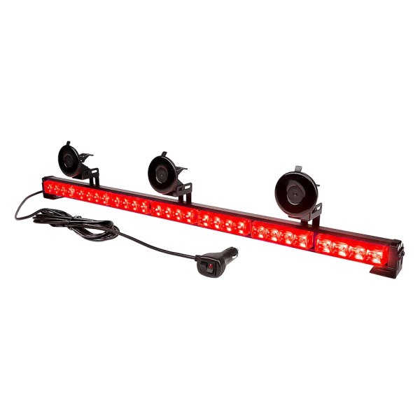 Xprite® - Controller G1 7 Series 31" 28-LED Red Bolt-On/Suction Cup Mount Traffic Advisor Light Bar