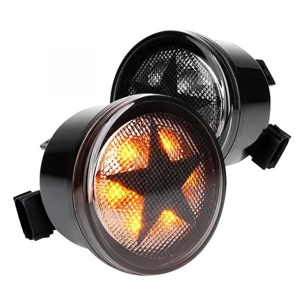 Xprite® - G1 Star Black/Smoke LED Turn Signal/Parking Lights