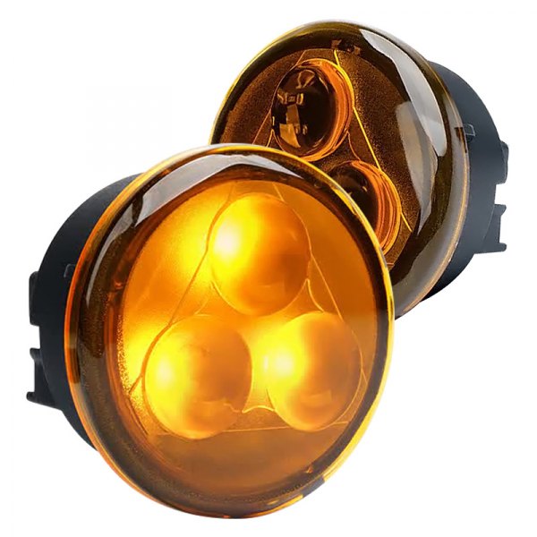Xprite® - Trio Series Black/Amber LED Turn Signal/Parking Lights