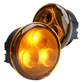 Xprite® - Trio Series Black LED Turn Signal/Parking Lights