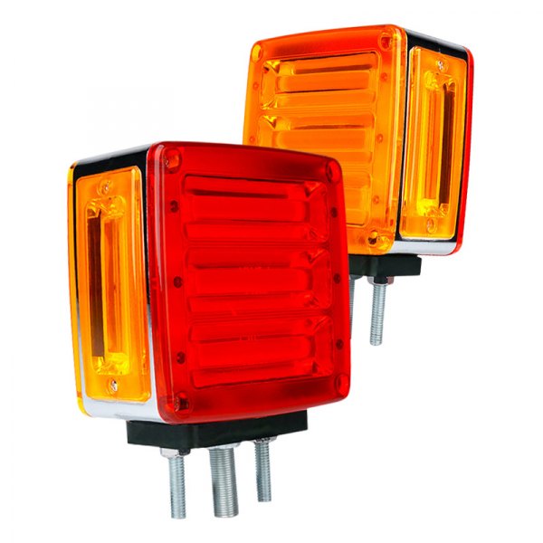 Xprite® - Pillar Series 4.45" Dual Face Square Pedestal Mount LED Clearance Marker Lights
