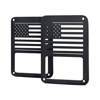 Xprite® - USA Flag Black Tail Light Guards