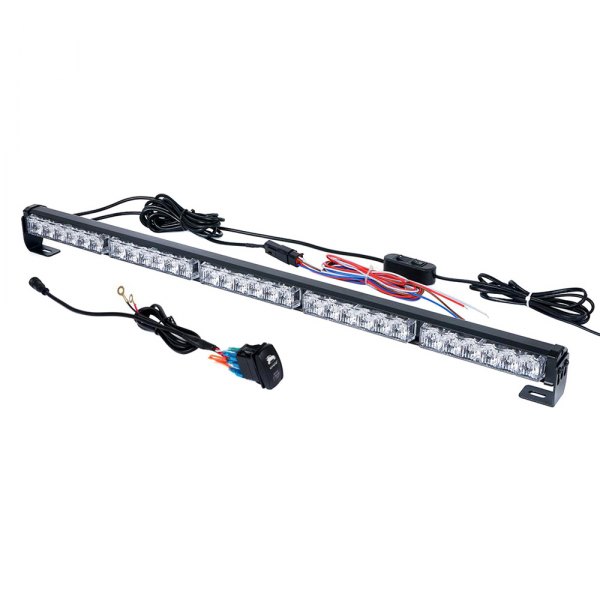 Xprite® - RZ Series 30" 30-LED Red/Blue/Amber/Blue/Red Bolt-on Light Bar