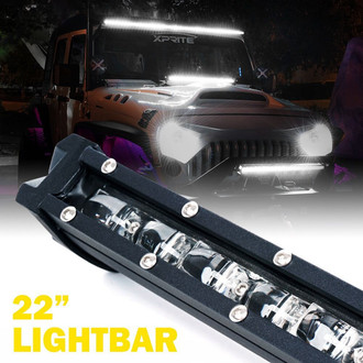 Xprite® WL-C6-100SS-CR - Astro Series Ultra Thin 22" 100W Flood Beam LED Light Bar