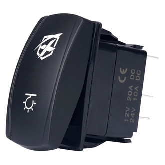 Xprite® - Laser Rocker Blue LED Switch
