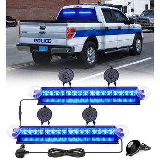 Xprite® - Suction Cup Mount LED Windshield Dash Strobe Light