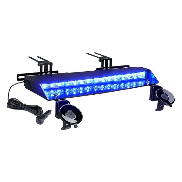 Xprite® - Chaser Series 20.1" Blue Suction Cup Mount LED Visor Light