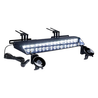 Xprite® - Chaser Series 20.1" White Suction Cup Mount LED Visor Light